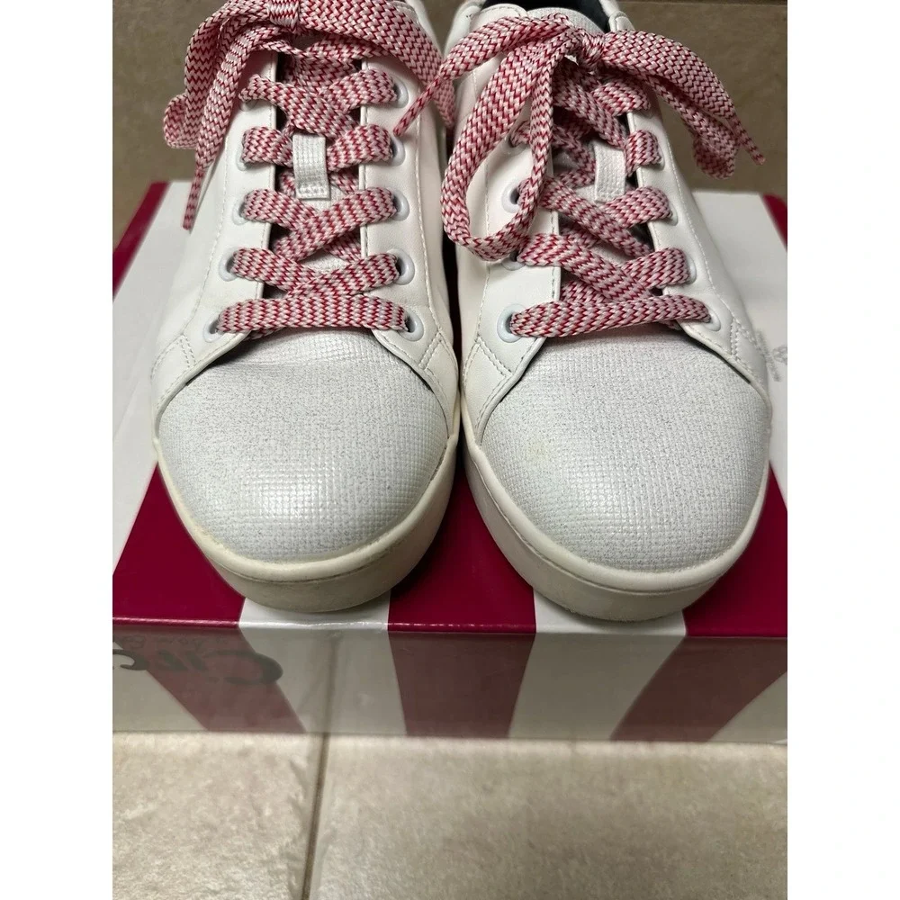 Circus‎ by Sam Edelman White Beaded Heal Sneakers, Size 8.5